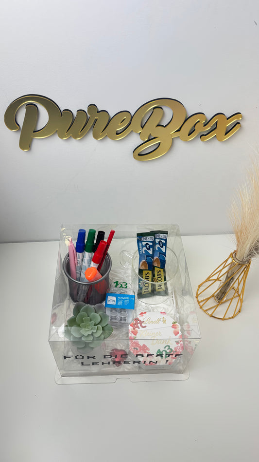 📚 Lehrer/-in - Ein Dankeschön für die täglichen Heldentaten im Klassenzimmer - PureBox