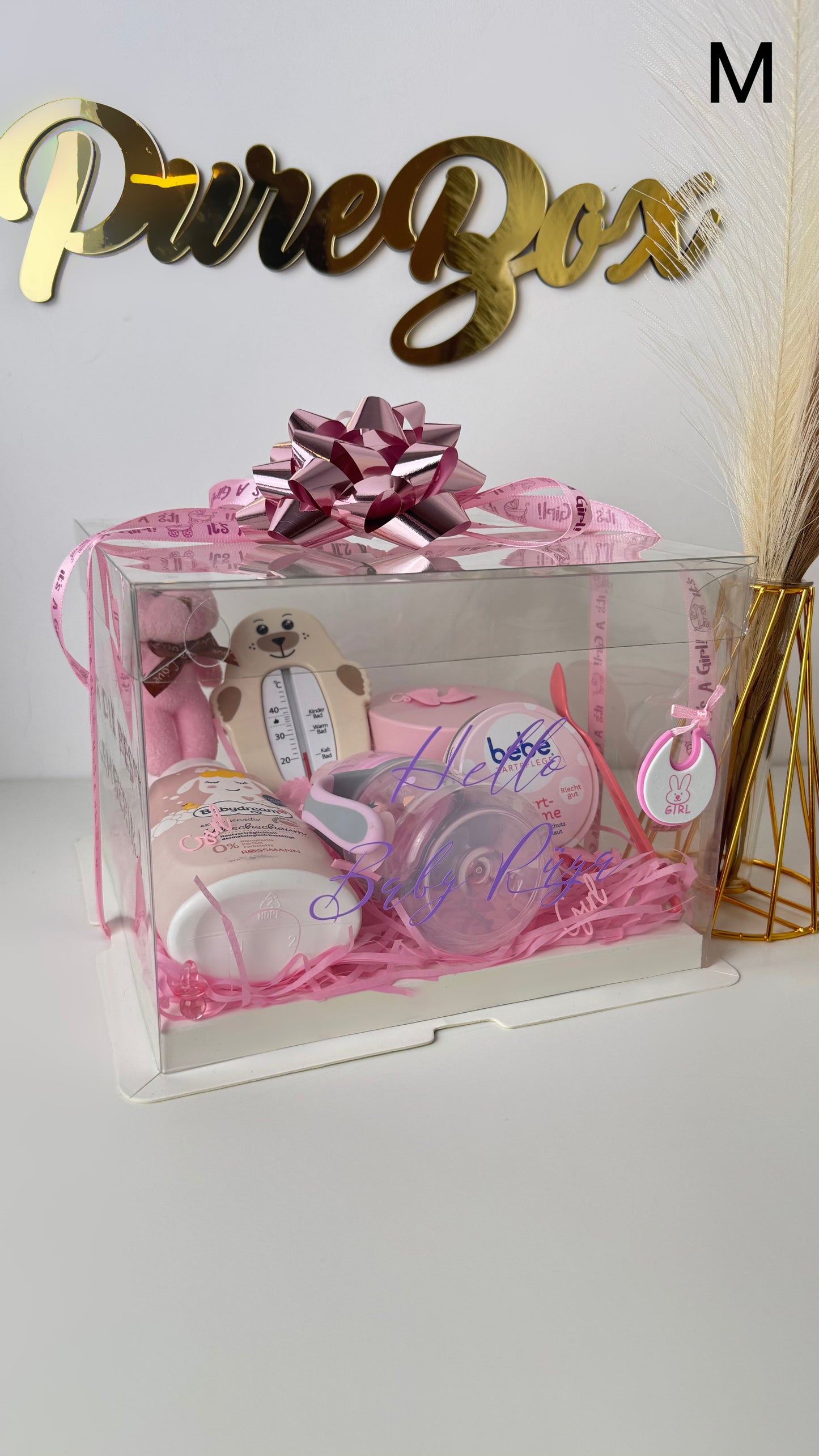 🎀 Babyshower für Mädchen 👶 – Willkommen, kleines Mädchen! - PureBox