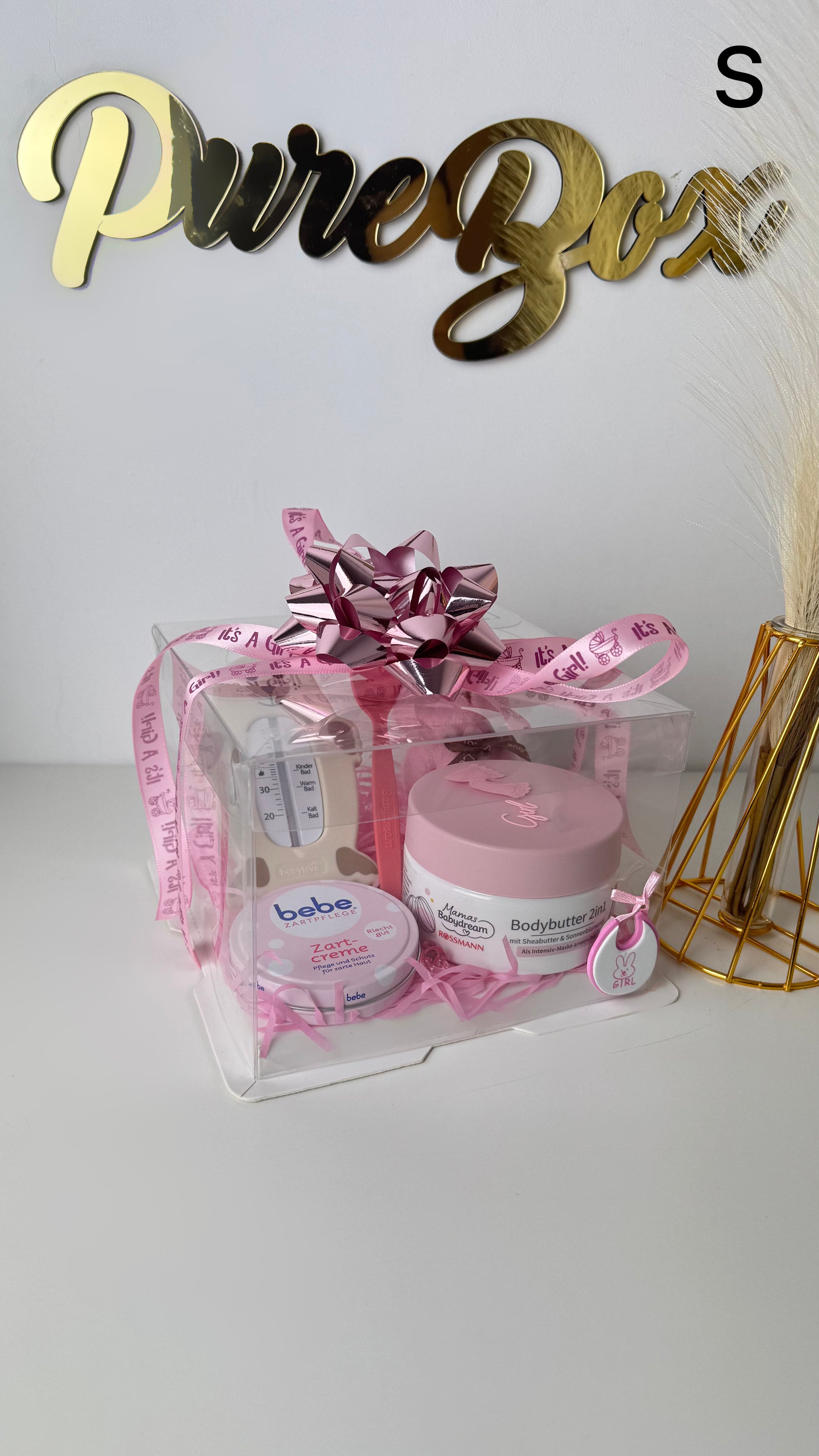 🎀 Babyshower für Mädchen 👶 – Willkommen, kleines Mädchen! - PureBox
