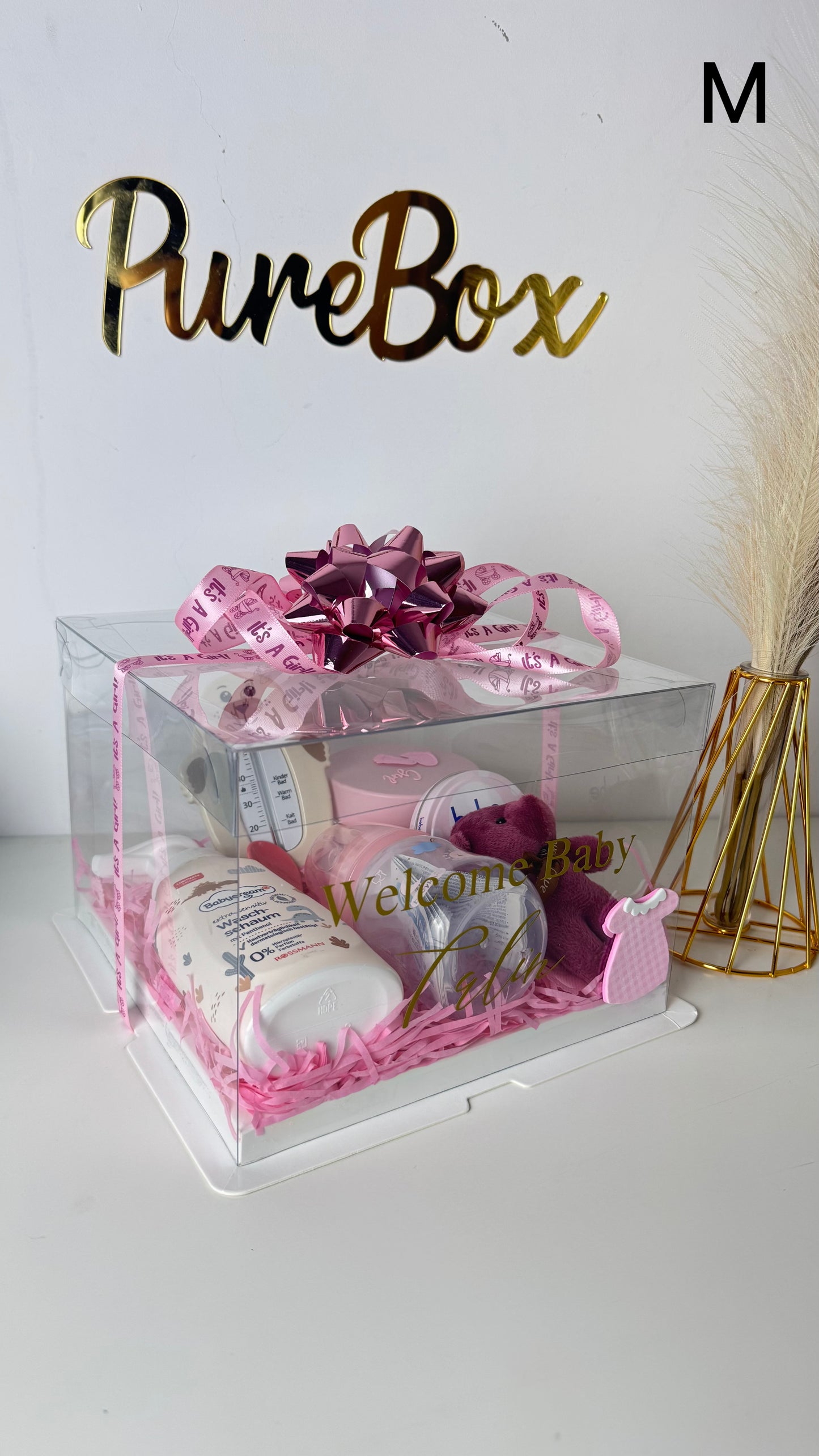 🎀 Babyshower für Mädchen 👶 – Willkommen, kleines Mädchen! - PureBox